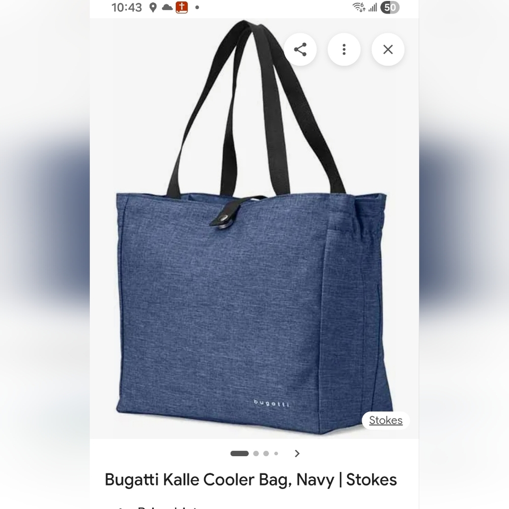 Bugatti Blue Cooler Bag Used Once